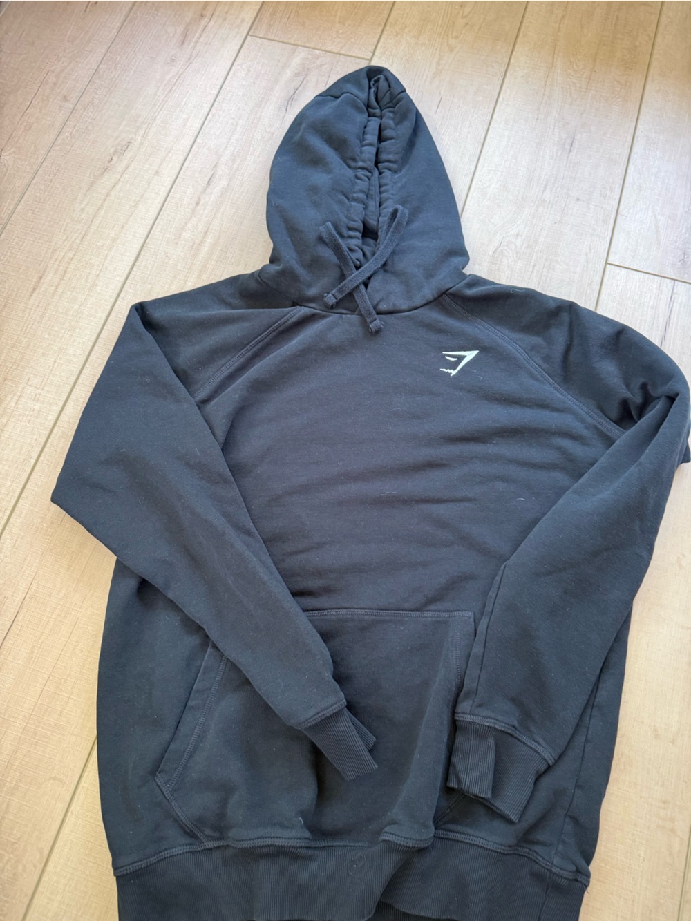 Gymshark Black Hooded Sweatshirt with Subtle Label